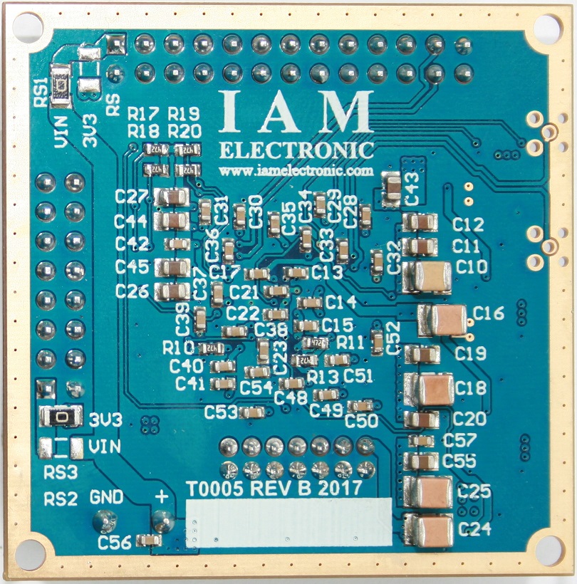 Tiny FPGA module, bottom view