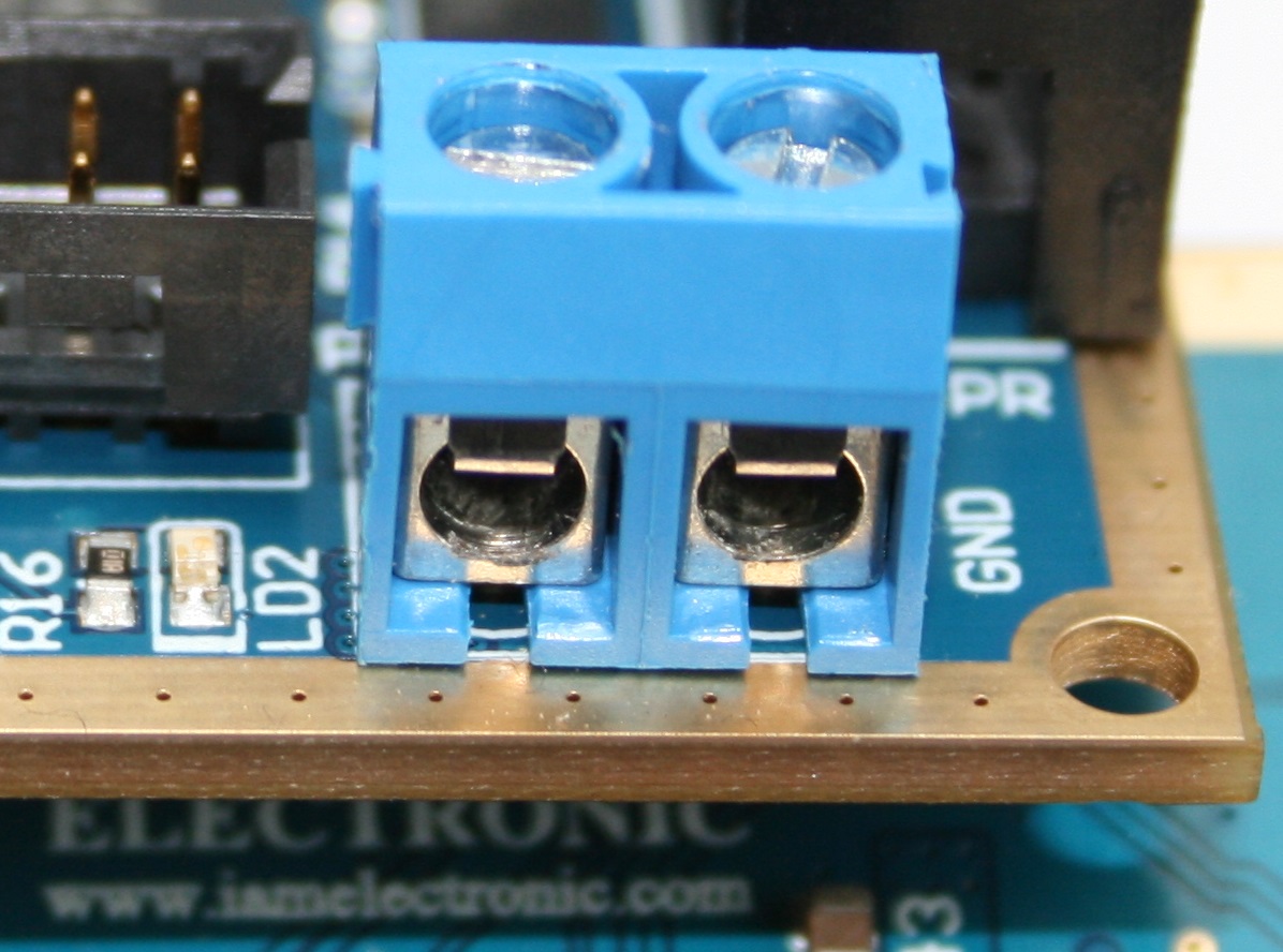 Tiny FPGA module, power input, screw terminal