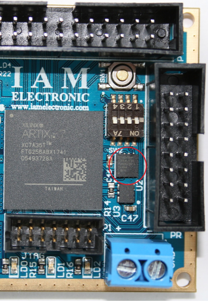 Tiny FPGA module, 64 Mbit SPI configuration flash