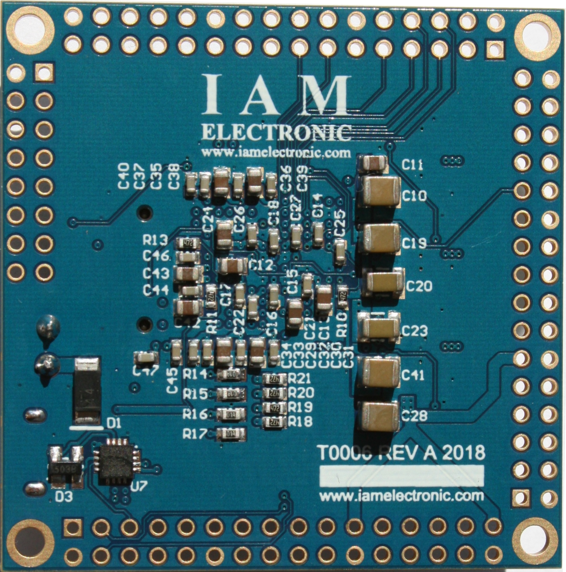Spartan-7 FPGA module, bottom view