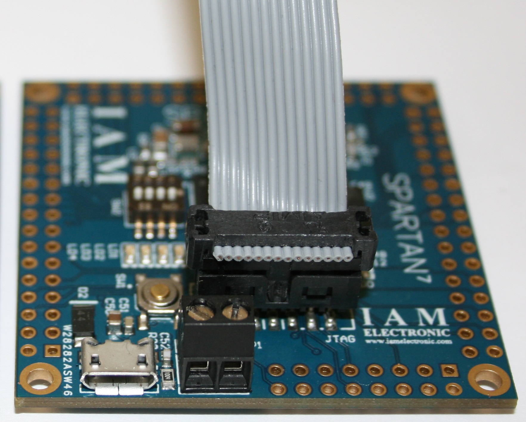 Spartan-7 FPGA module, JTAG connector with  Xilinx Platform Cable USB